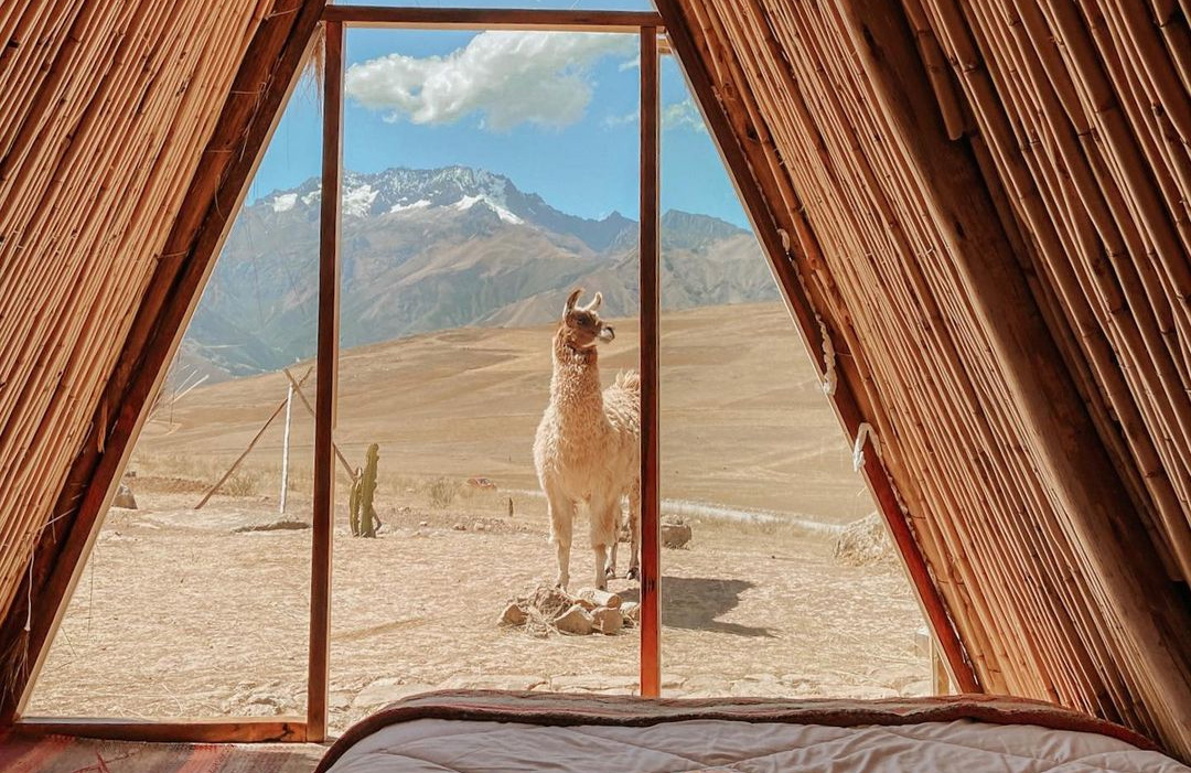 A ROOM WITH A VIEW: WAKE UP IN FRONT OF THE MAGICAL COLOURED MOUNTAINS OF PERU’S SACRED VALLEY